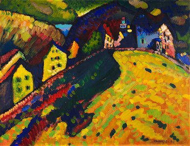 Vasily Kandinsky - Houses at Murnau - 1994.33 - Art Institute of Chicago