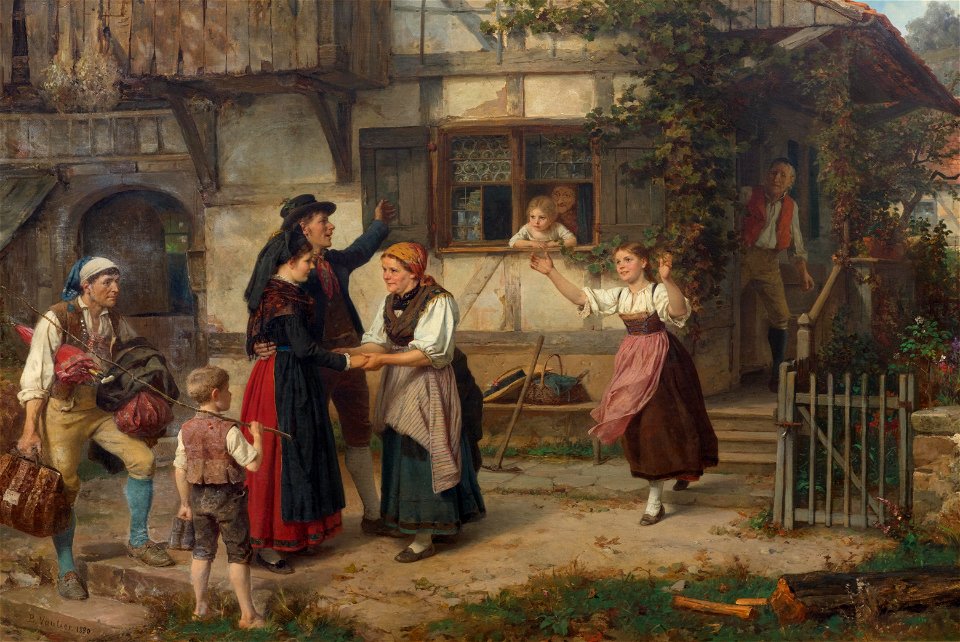 Benjamin Vautier - Das Hochzeitspaar (1880)