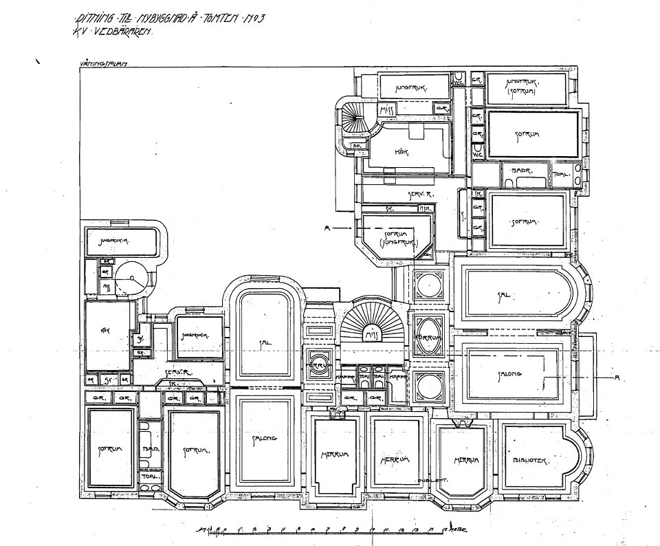 Vedbäraren 18, plan, 1912a