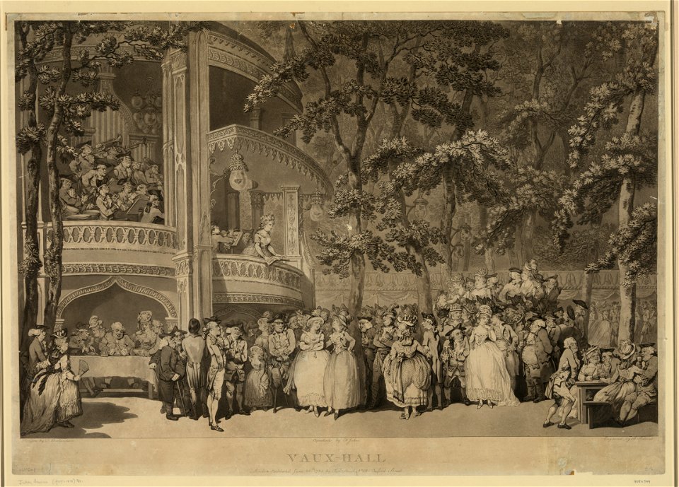 Vaux-Hall - drawn by T. Rowlandson ; aquatinto by F. Jukes ; engraved by R. Pollard. LCCN2006676679