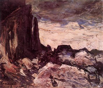Vaszary Rocky Landscape c. 1920