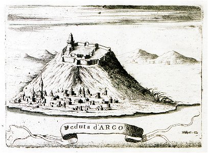 Veduta d'Argos - Coronelli Vincenzo Maria - 1708