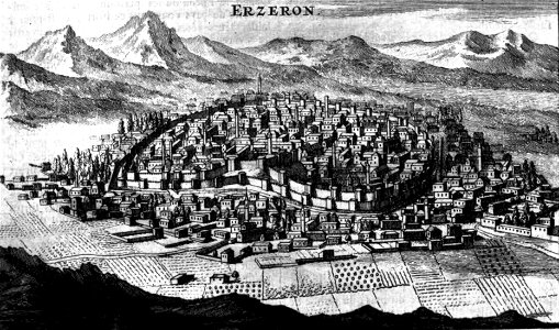 Veiie d'Erzeron Capitale d'Armenio (Relation d un voyage du Levant)