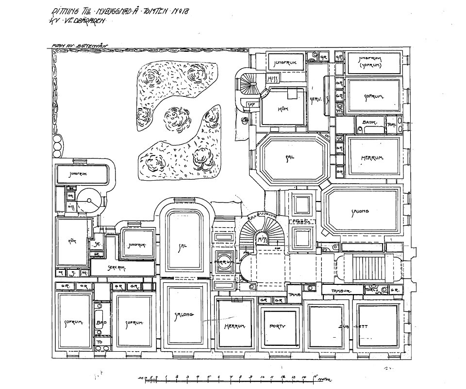 Vedbäraren 18, plan, 1912b