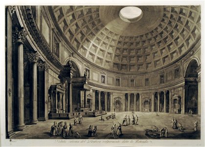 Veduta interna del Panteon vulgarmente detto - Giovanni Battista Piranesi