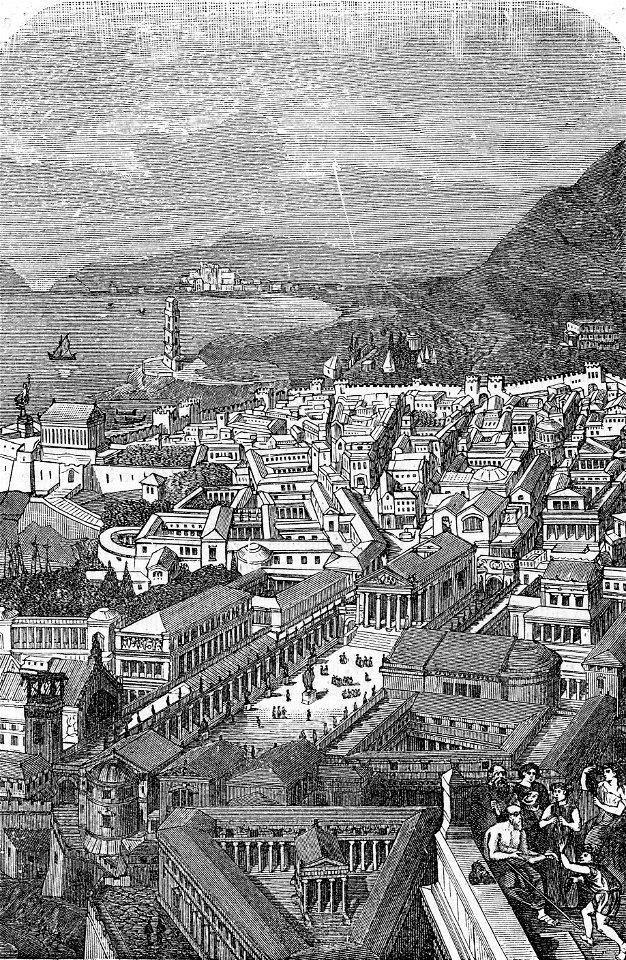 Veduta dell antica città di Pompei