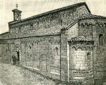 Veduta laterale della chiesa di S Secondo a Cortazzone