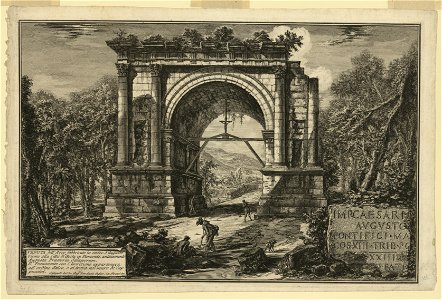 Veduta dell'Arco fabbricato in onore d'Augusto ... LCCN97511265