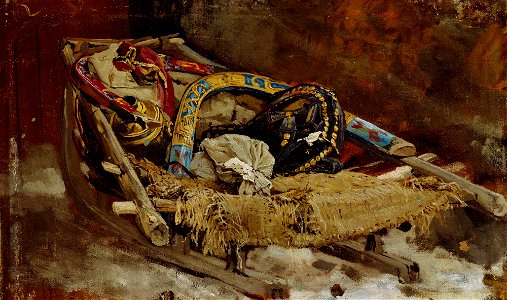 Vasili Maksimovitš Maksimov - Sledge, study - A II 1391 - Finnish National Gallery