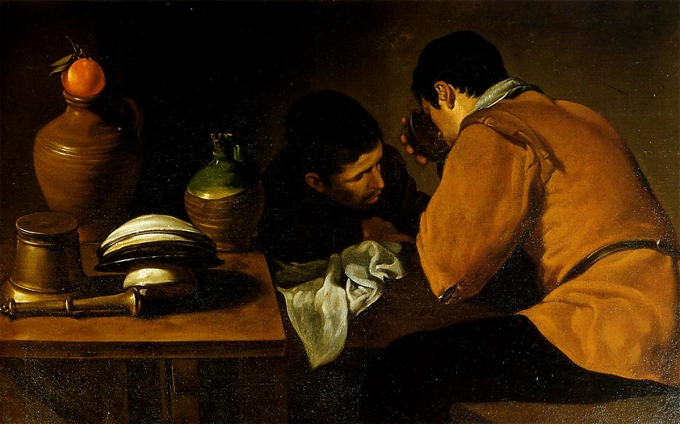Kitchen Maid with the Supper at Emmaus by Diego Velázquez (1599-1660)