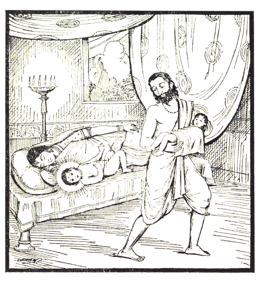 Vasudeva hide his son in Nandas House