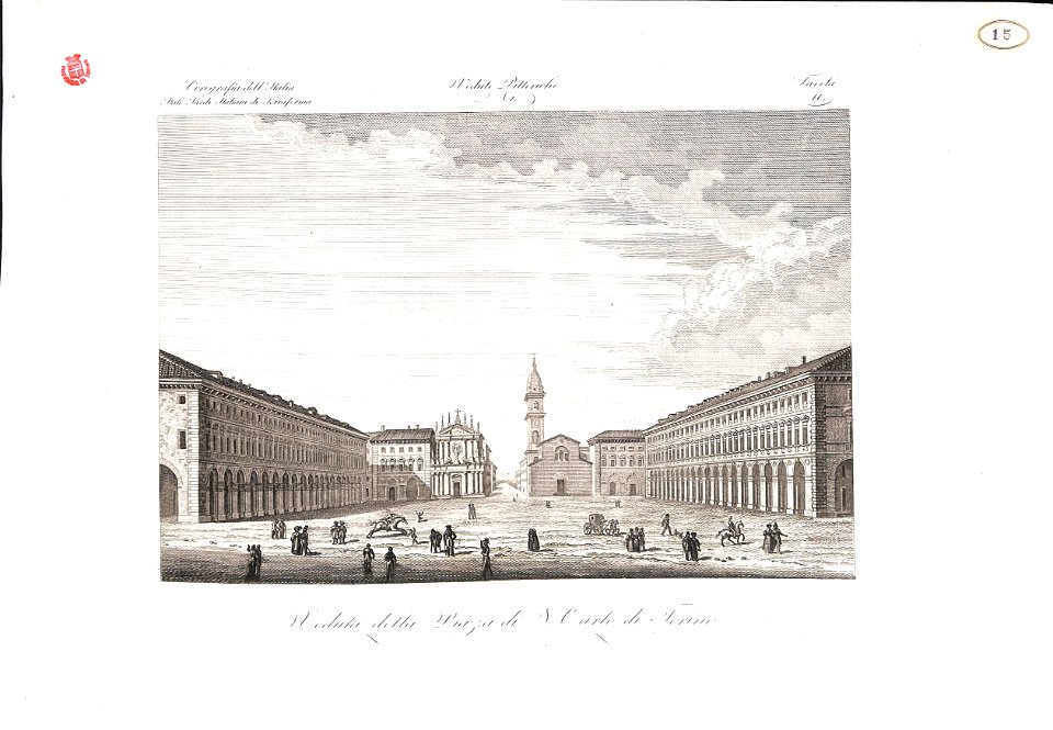 Veduta della Piazza di S. Carlo di Torino