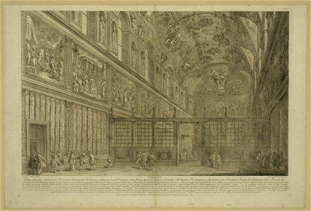 Veduta della capella sistina nel palazzo apostolico vaticano LCCN2003679988