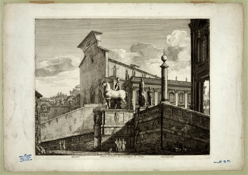 Veduta di fianco del Campidogilio di Roma LCCN2003680860