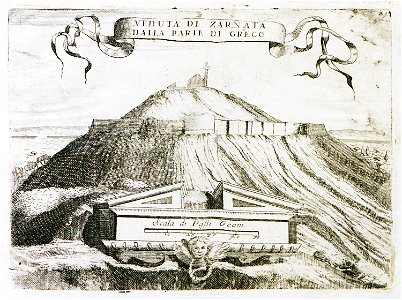 Veduta di Zarnata dalla parte di Greco - Coronelli Vincenzo Maria - 1708