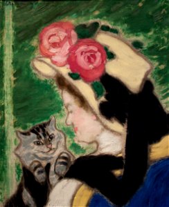 Vaszary - Woman with a cat