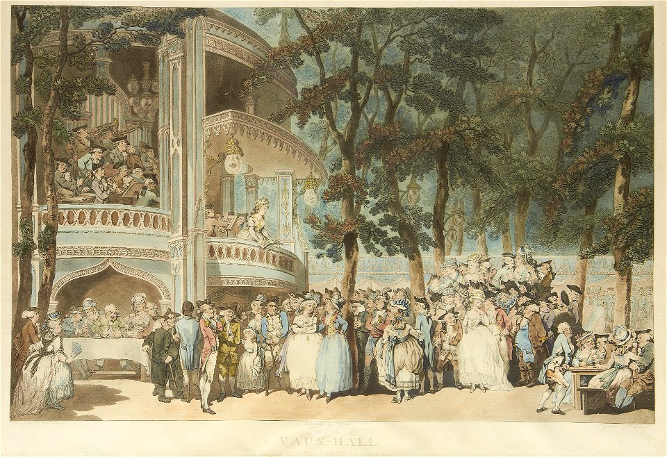 Vaux Hall, by Thomas Rowlandson