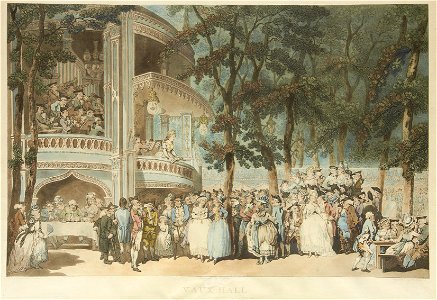 Vaux Hall, by Thomas Rowlandson