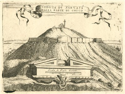 Veduta di Zarnata dalla parte di Greco - Coronelli Vincenzo - 1688