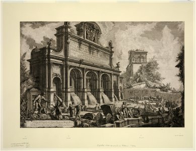 Veduta del Castello dell' Acqua Paola sul Monte Aureo LCCN97511200