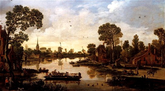 Esaias van de Velde - Ferry Boat - WGA24497