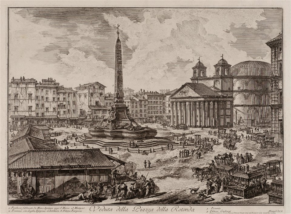 Veduta della Piazza della Rotonda, objectnr A 18704