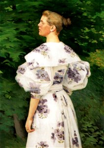 Vaszary Female Portrait c. 1898