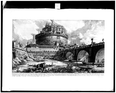 Veduta del Ponte e del mausoleo, ... LCCN2004682212