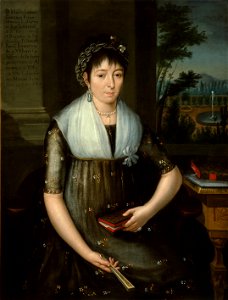 José María Vázquez - Portrait of Doña María Luisa Gonzaga Foncerrada y Labarrieta - Google Art Project