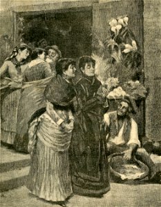 Vecchie conoscenze quadro di Fausto Zonaro