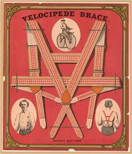Velocipede brace - lith. of Henry Seibert & Bros. Ledger Building (cor. Wi)lliam & Spruce Sts. LCCN2017651501