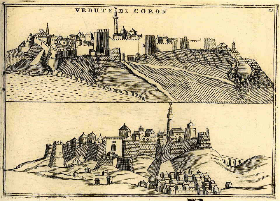 Vedute di Coron (2) - Coronelli Vincenzo - 1688