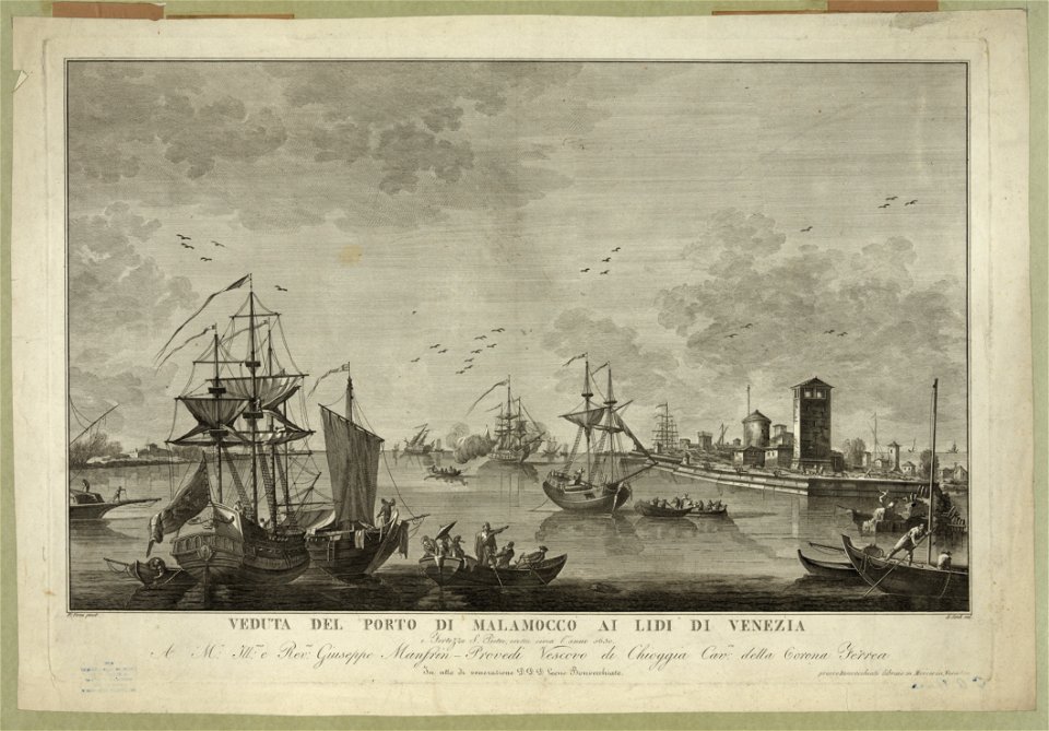 Veduta del porto de Malamocco ai lidi di Venezia - F. Tironi pinxit ; A. Sandi scul. LCCN2006676698