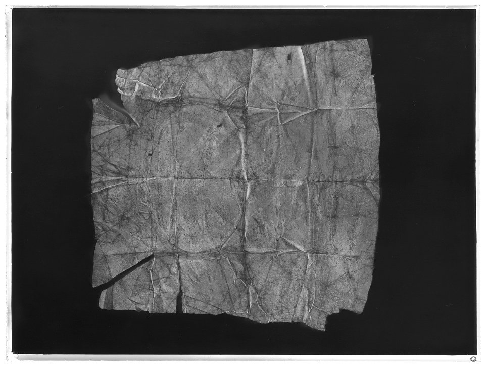 Vaxduk ur Lützenminnena - Livrustkammaren - 42948-negative