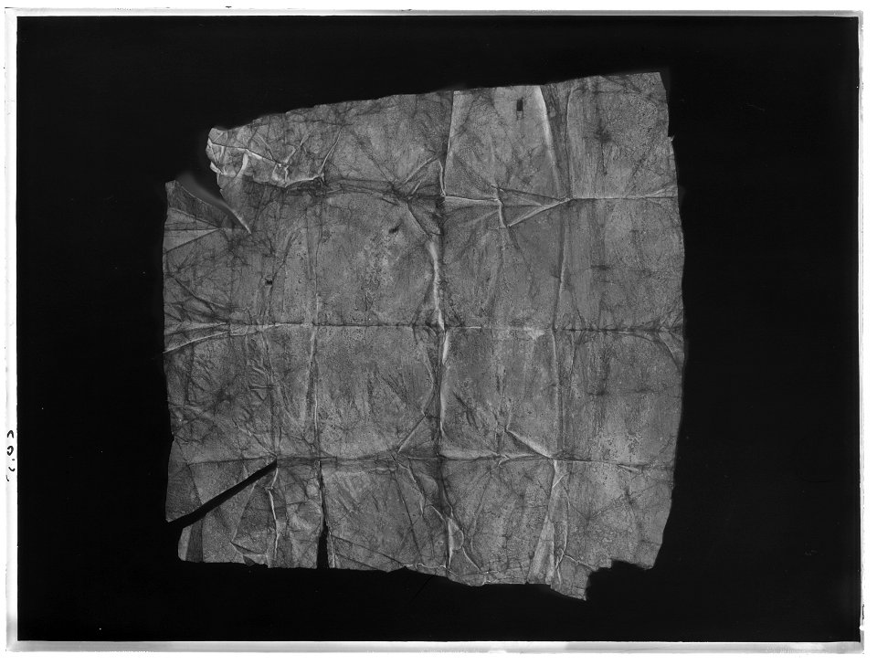 Vaxduk ur Lützenminnena - Livrustkammaren - 8704-negative