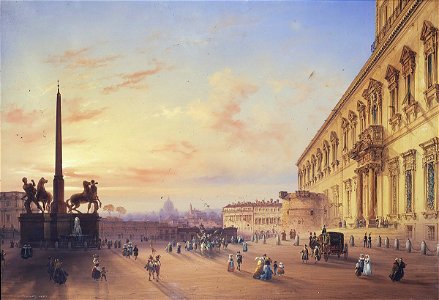 VEDUTA DI PIAZZA MONTE CAVALLO