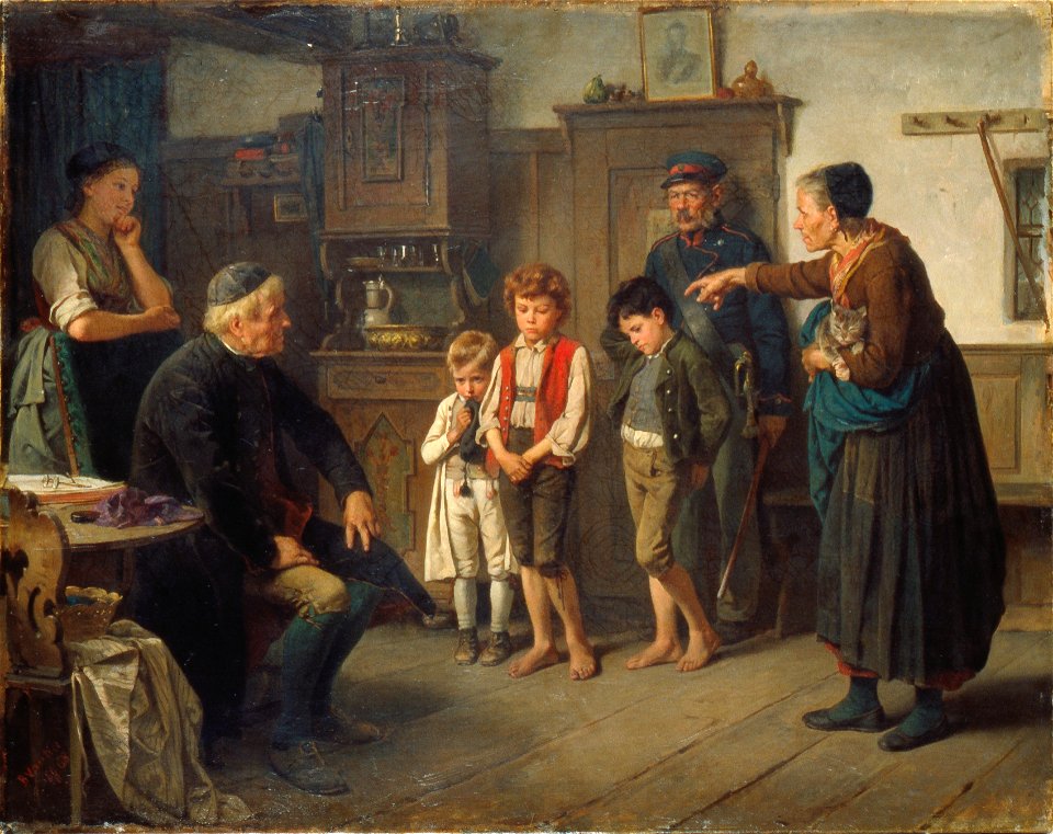 Benjamin Vautier - L'interrogatoire (1868)