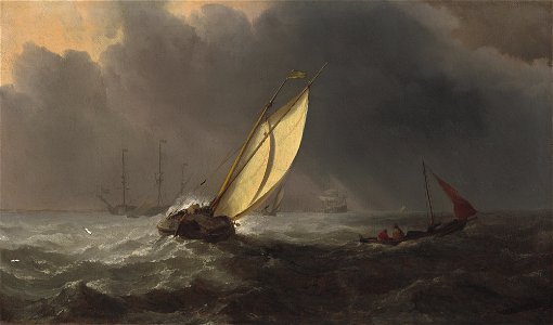 Willem van de Velde the Younger and Studio, Before the Storm, c. 1700, NGA 195505
