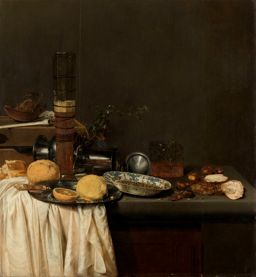 Stilleven met hoog bierglas Rijksmuseum SK-A-2362