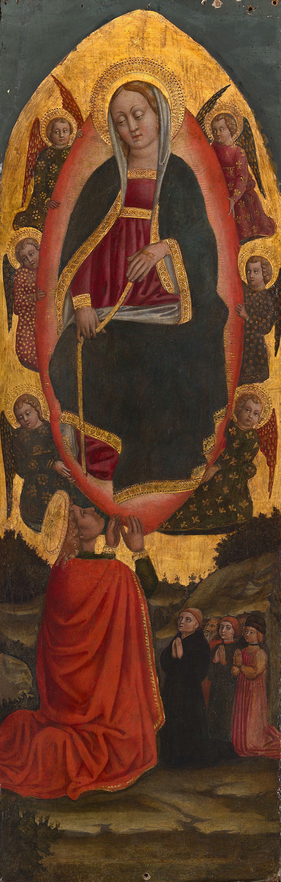 Venetian School - The Assumption of the Virgin with Saints from an Augustinian altarpiece - 1984.24d - Art Institute of Chicago