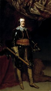 Velázquez - Felipe IV con un león (Museo del Prado, 1650s), estudio