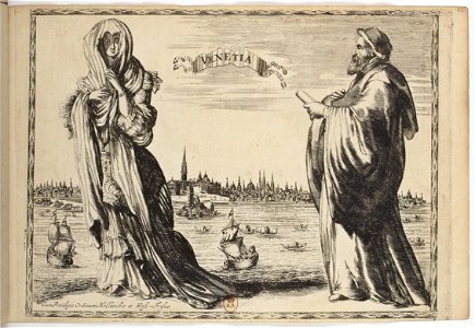 Venetia - Costumes des quatre parties du monde, gravés dans la manière de Luycken (1670)