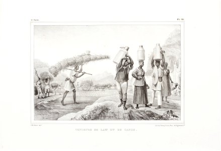 Vendeurs de lait et de capim (3), da Coleção Brasiliana Iconográfica