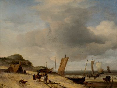 Velde, Adriaen van de - Dunes at Scheveningen - Google Art Project