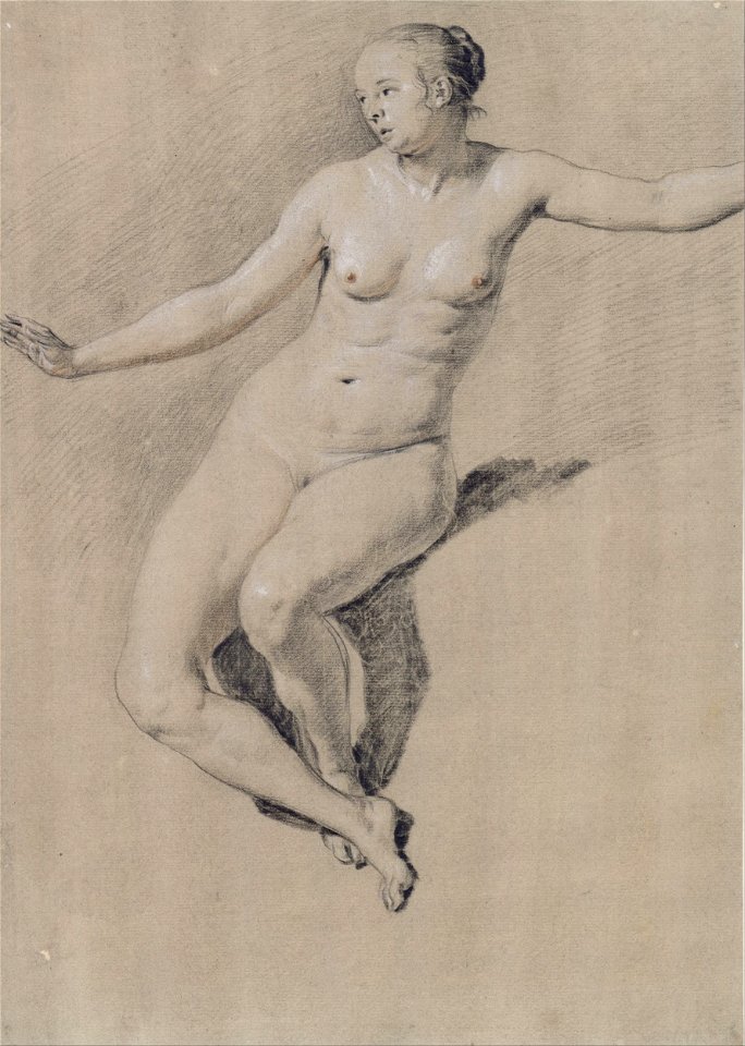 Adriaen van de Velde - Seated female nude - Google Art Project