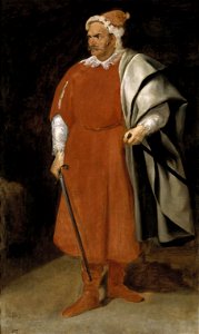Velázquez - Bufón Barbarroja, don Cristóbal de Castañeda y Pernia (Museo del Prado, 1637-40)