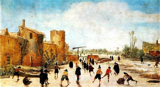 Esaias van de Velde - The Joy of Ice on the Wallgraben - WGA24501
