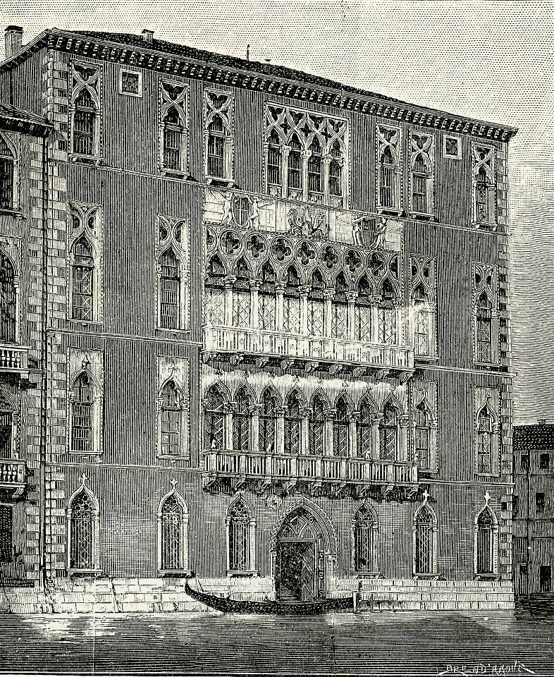 Venezia Palazzo Foscari xilografia