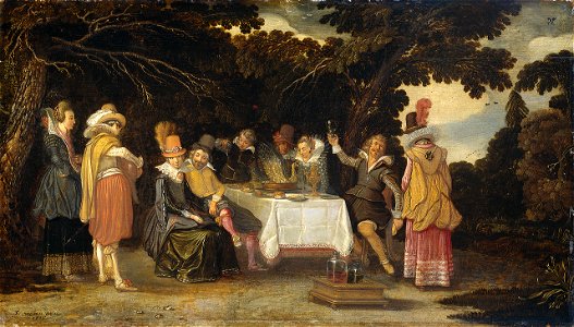 Esaias van de Velde De buitenpartij 1615