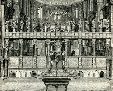 Venezia Basilica di S Marco balaustrata. Free illustration for personal and commercial use.